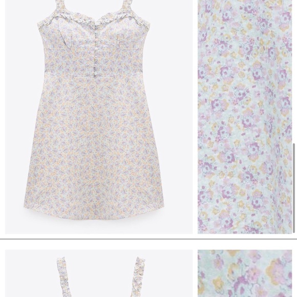 Zara Mini Dress foral - Picture 3 of 7